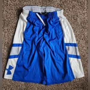 YL UA drawstring basketball shorts